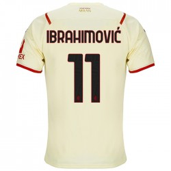 Camisola AC Milan Zlatan Ibrahimovic 11 Equipamento Segundo 2021-2022 Manga Curta